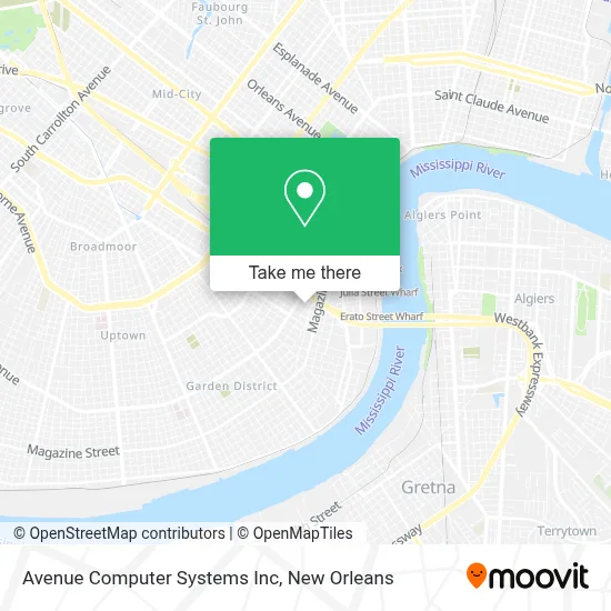 Avenue Computer Systems Inc map