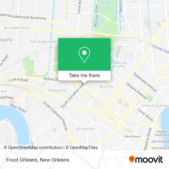 Froot Orleans map