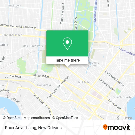 Mapa de Roux Advertising