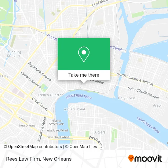 Rees Law Firm map