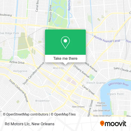 Rd Motors Llc map