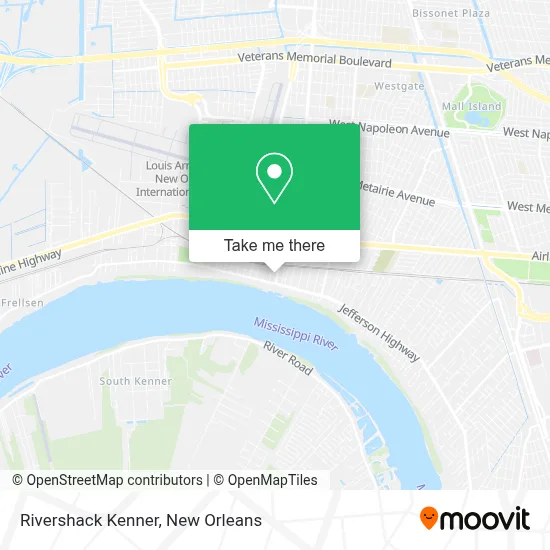 Mapa de Rivershack Kenner