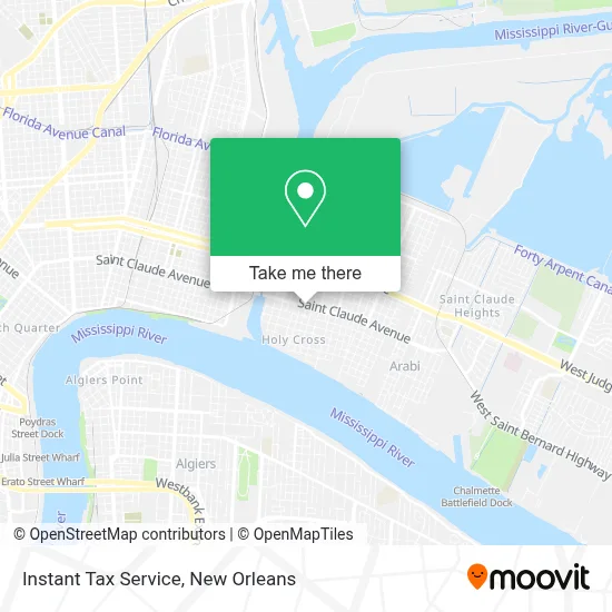 Instant Tax Service map