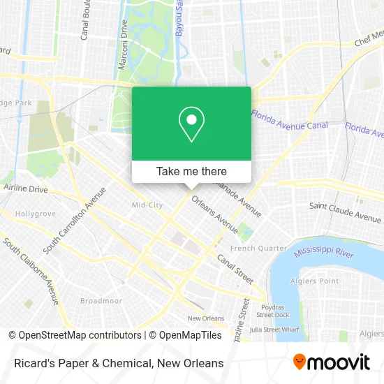 Ricard's Paper & Chemical map