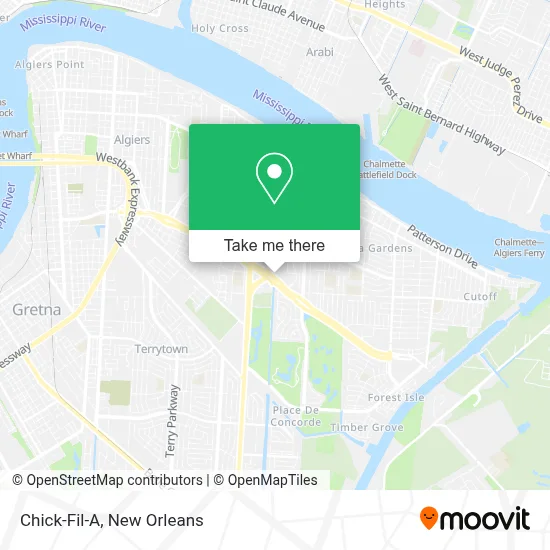 Chick-Fil-A map