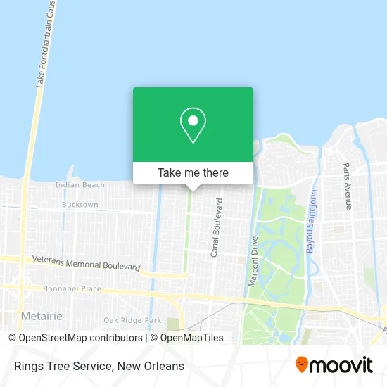 Rings Tree Service map