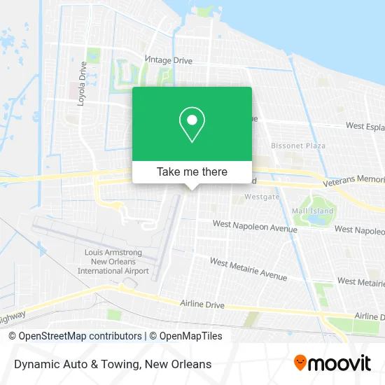 Dynamic Auto & Towing map