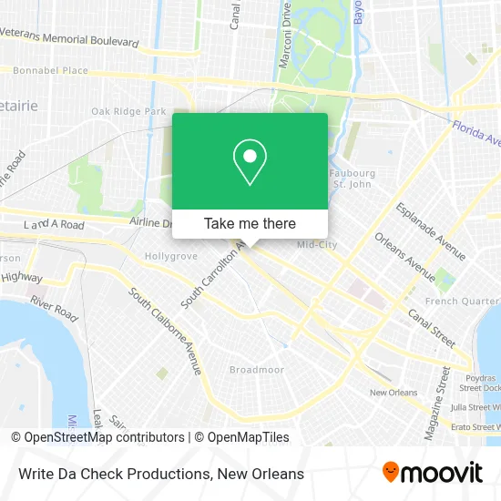 Write Da Check Productions map