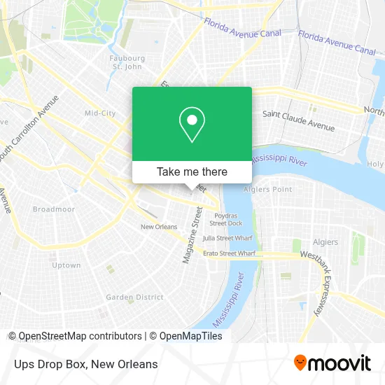 Ups Drop Box map
