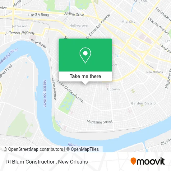 Rl Blum Construction map