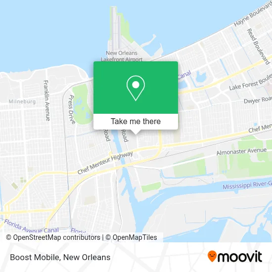 Boost Mobile map