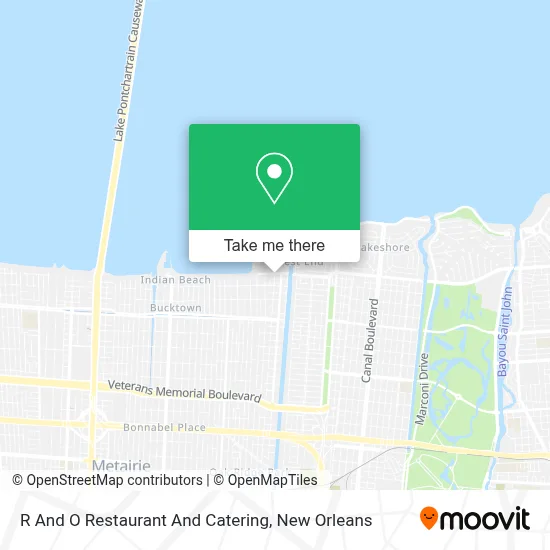 R And O Restaurant And Catering map