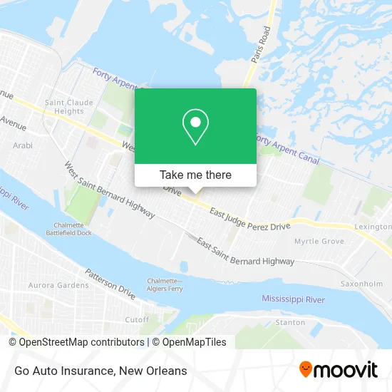 Go Auto Insurance map
