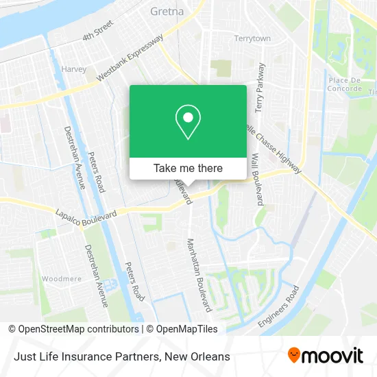 Just Life Insurance Partners map