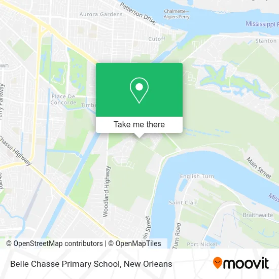Belle Chasse Primary School map