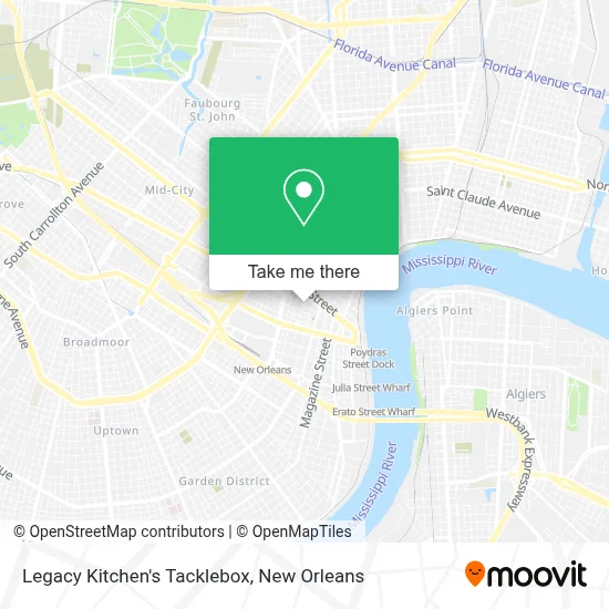 Legacy Kitchen's Tacklebox map