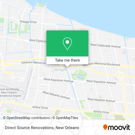 Direct Source Renovations map