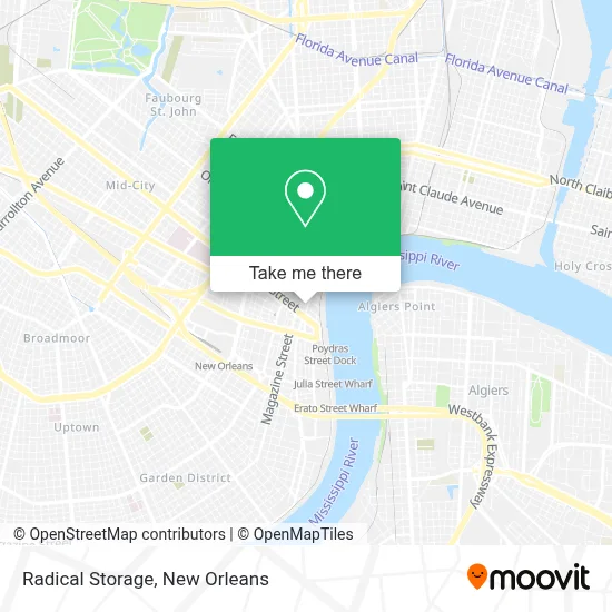 Radical Storage map