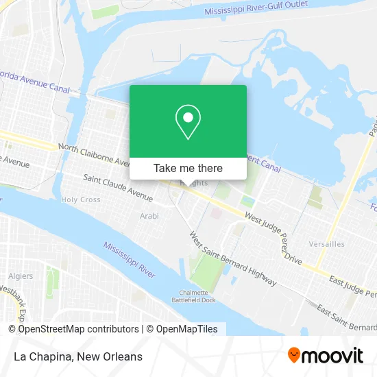 La Chapina map