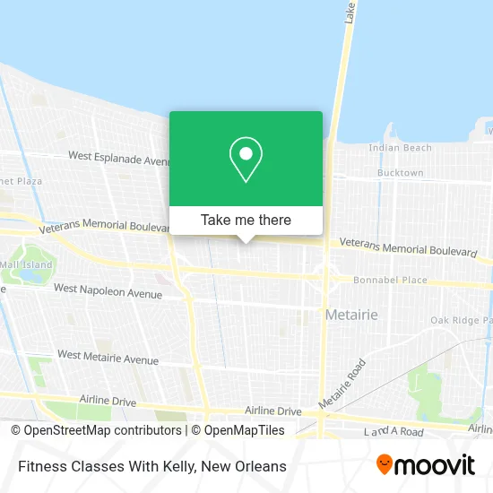 Fitness Classes With Kelly map