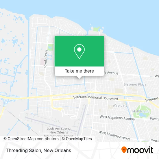 Threading Salon map