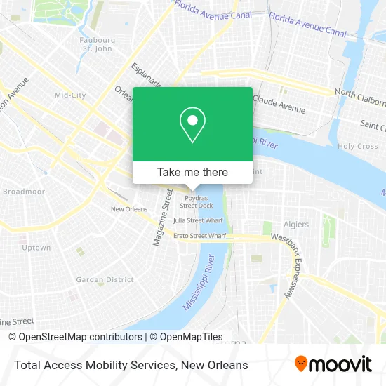 Total Access Mobility Services map