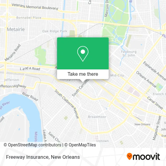 Freeway Insurance map