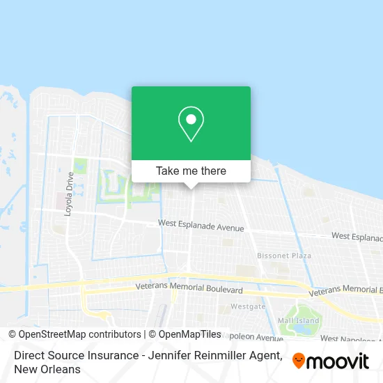 Direct Source Insurance - Jennifer Reinmiller Agent map