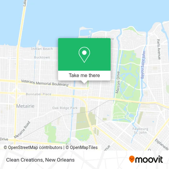 Clean Creations map