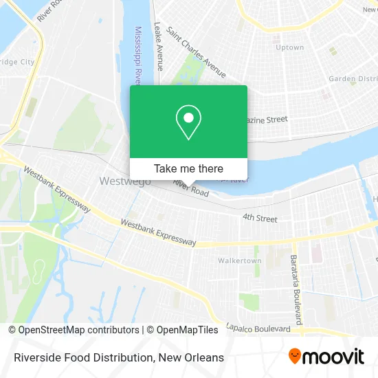 Mapa de Riverside Food Distribution