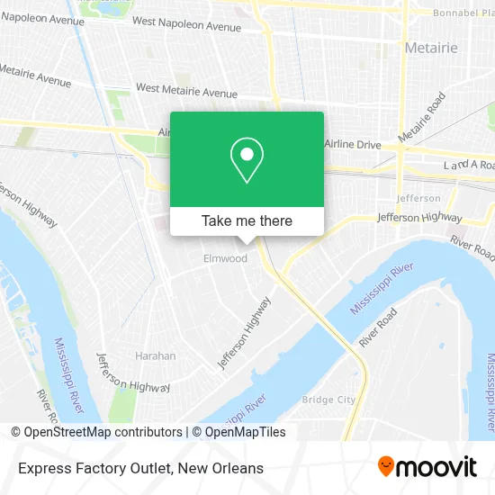 Express Factory Outlet map