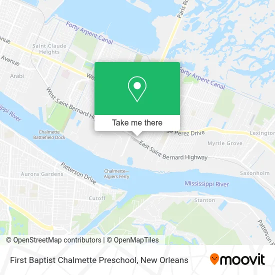 First Baptist Chalmette Preschool map