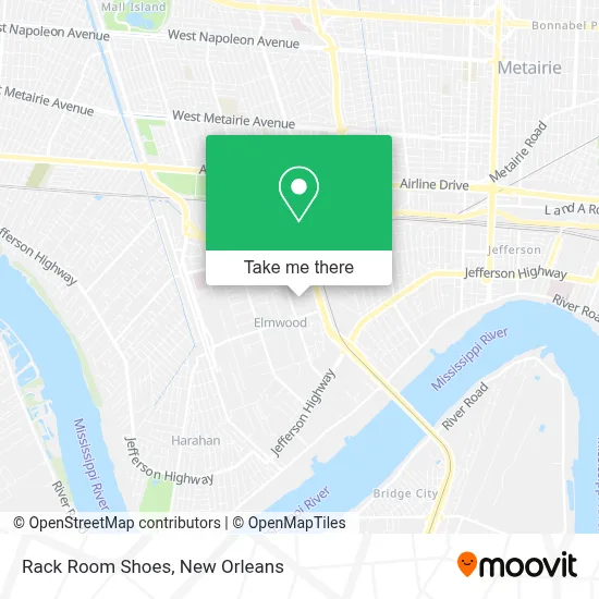 Rack Room Shoes map
