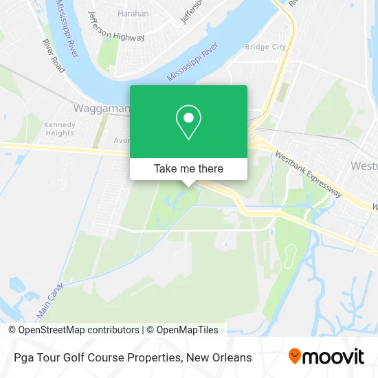 Pga Tour Golf Course Properties map