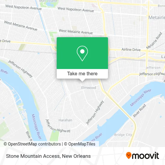 Stone Mountain Access map