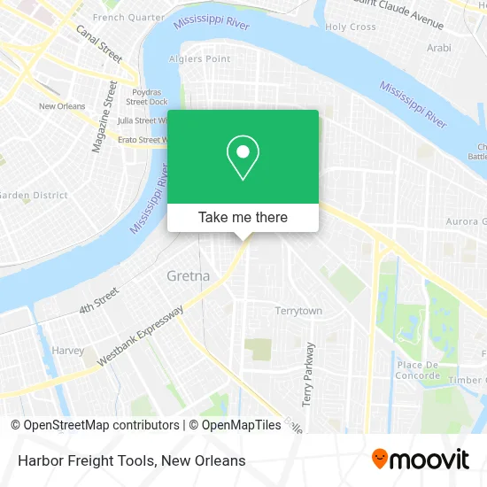 Harbor Freight Tools map