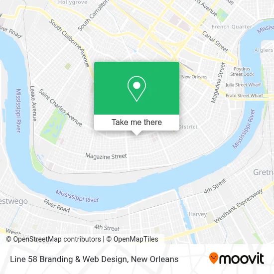 Line 58 Branding & Web Design map