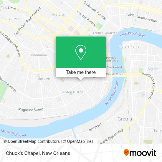 Chuck's Chapel map