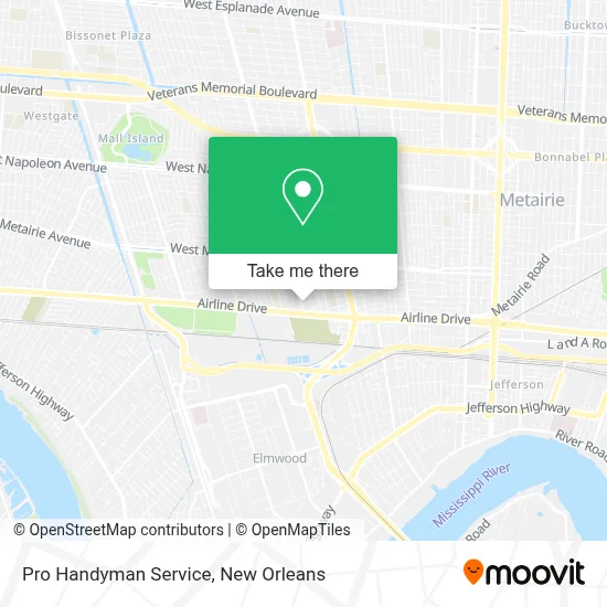 Pro Handyman Service map