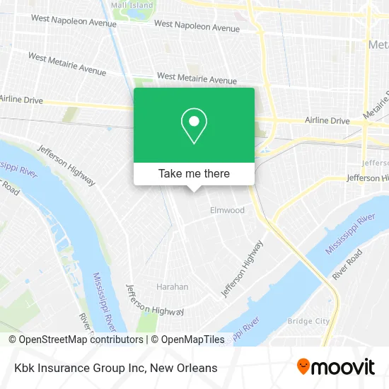 Kbk Insurance Group Inc map
