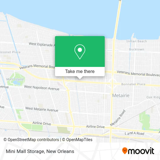 Mini Mall Storage map