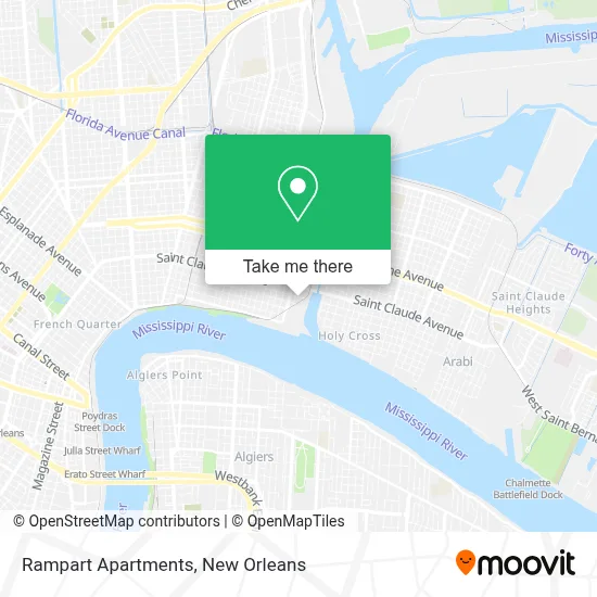 Rampart Apartments map