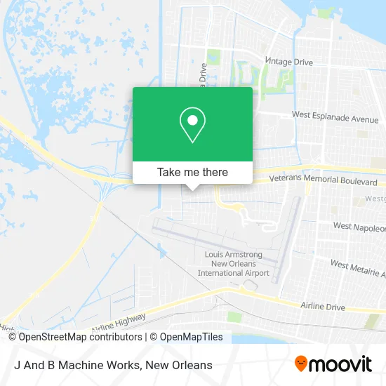 J And B Machine Works map