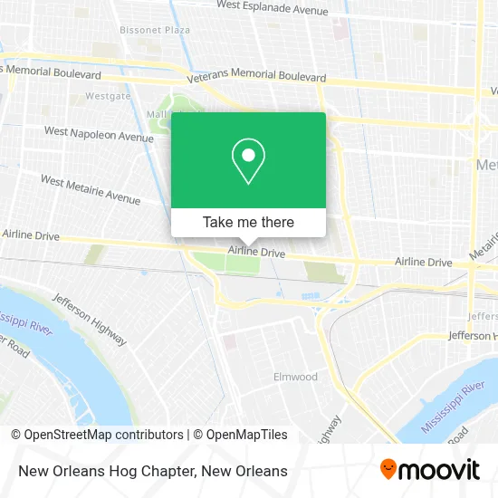 New Orleans Hog Chapter map