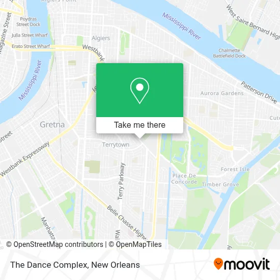 The Dance Complex map
