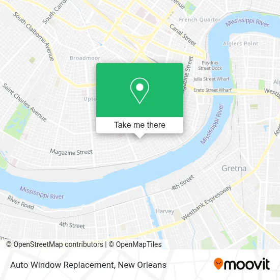 Auto Window Replacement map