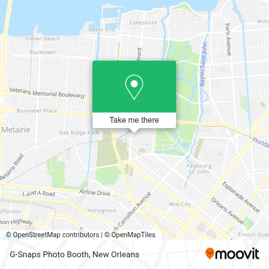 G-Snaps Photo Booth map
