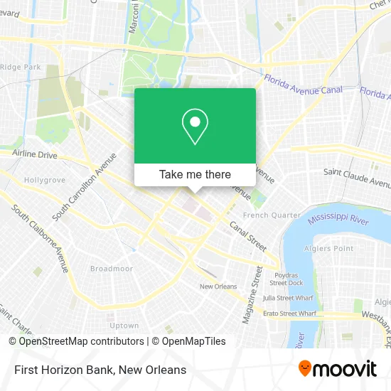 First Horizon Bank map