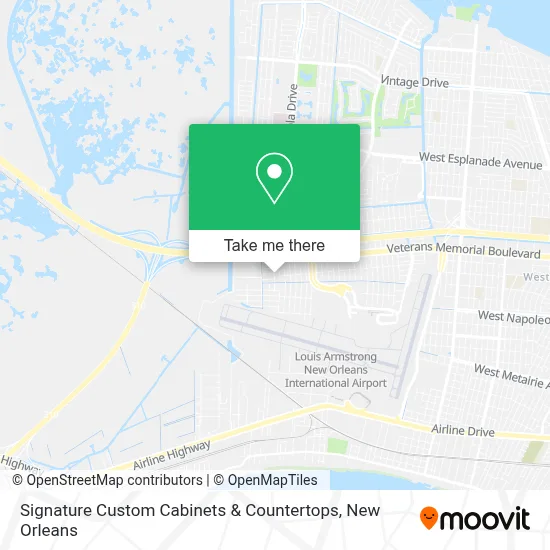 Signature Custom Cabinets & Countertops map