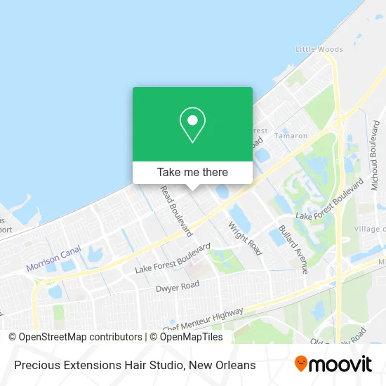 Precious Extensions Hair Studio map